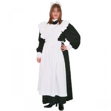 Ladies Victorian Edwardian Maid Costume with Mop Hat Size 16 - 20